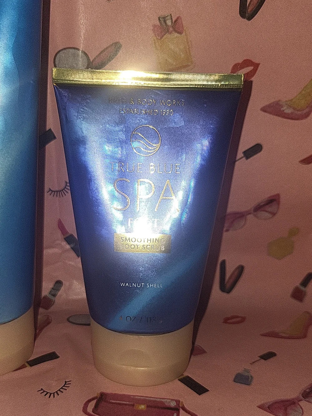 Bath & Body Works 2 Pc. True Blue Spa Set Body Cream & Foot Scrub NEW Full Size